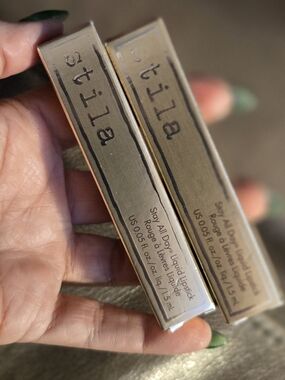 Two New  .05 fl oz Tubes of Stila Stay All Day Liquid Lipstick in Patina